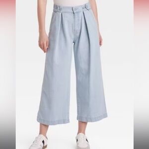 Light Blue Wide-Leg Jeans